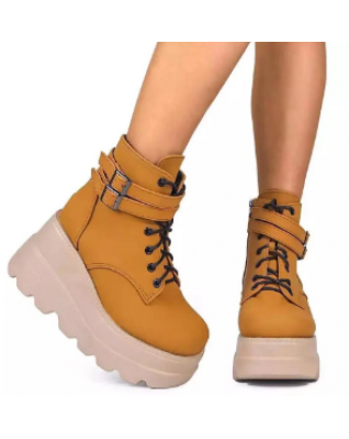 Fall Wint er New Women C helsea Ankle B oots High Heel s Biker Boots Fashion Platfo rm High Heels Casual Botas D e Mujer Bottes