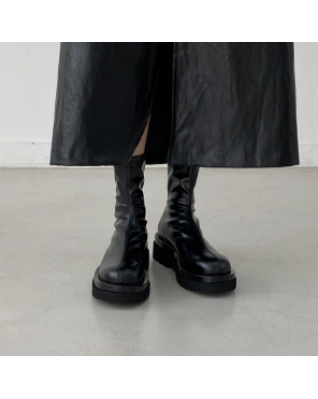 Autumn New Thick Soled Leather Ankle Boots Women's Shoes Fashion Mid Small Ankle Women's Boots Winter Shoes Botas De Mujer