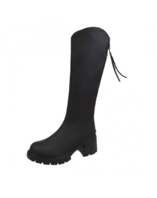 Chelsea Women High Boots Winter 2022 New Chunky Shoes Woman Fashion Knee High Platform Mid Heels G ladiator Motor cycle Boots Lady