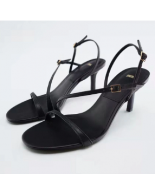 High Quality Ladies Sandals Thin High Heels Square Toe Slingback Sandals Ladies Fashion Open Toe Dress Women Shoes