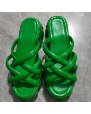 Brand Designer Women's Sandals Sexy Round Toe Hollow Pull-on2022 Summer New Fashion Casual Platform Flat Shoes Zapatos Mujer