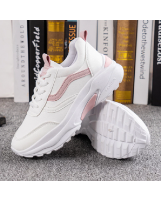 Women's Sneakers Fashion Women's Sneakers Loafers Women's Comfortable Breathable White Women's Thick-soled Sneakers